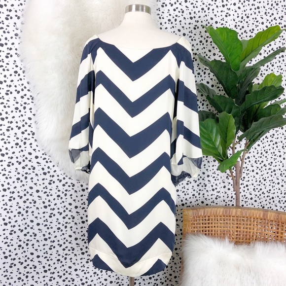 Diane Von Furstenberg | Silk Brygid Chevron Dress - Picture 5 of 7